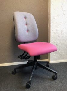 Folly office chairs with deep buttons