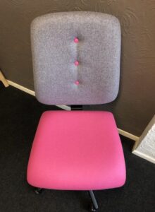Folly office chairs with deep buttons