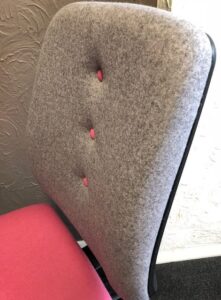 Folly office chairs with deep buttons