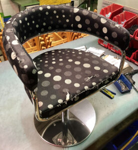 Bar stool recovery project