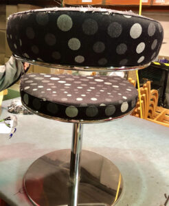 Bar stool recovery project